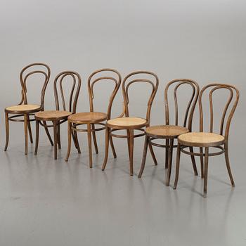 6 DIFFERENT BENTWOOD CHAIRS, FIRST HALF OF 20TH CENTURY.