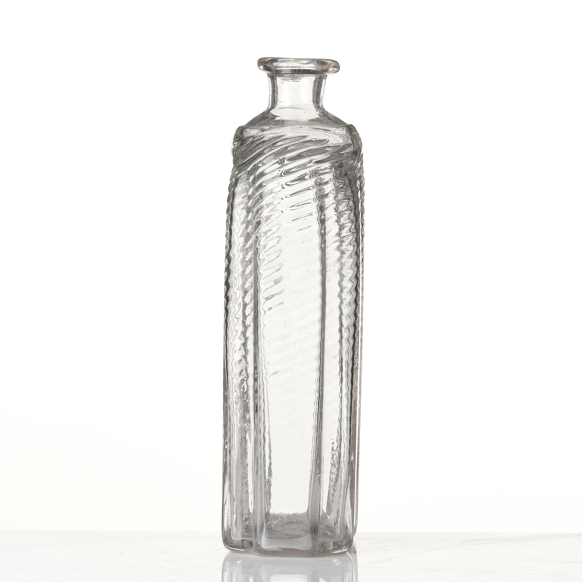 A  Swedish glass bottle, Skånska Glasbruket, 18th century.