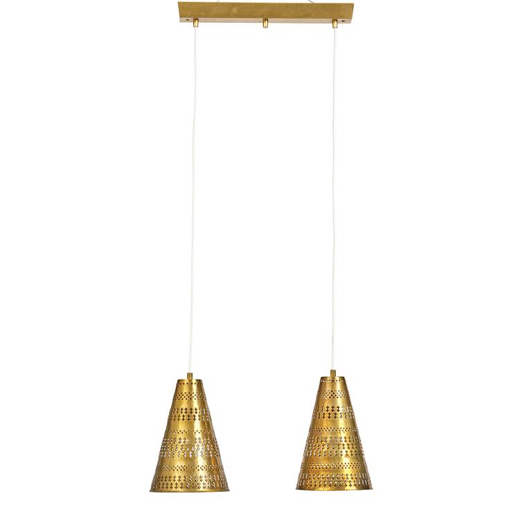 Hans Bergström, taklampa, modell 70, ateljé Lyktan, Åhus, 1950-tal.