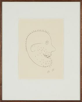 Roger Risberg, ink on paper, signed RR, executed 2004.