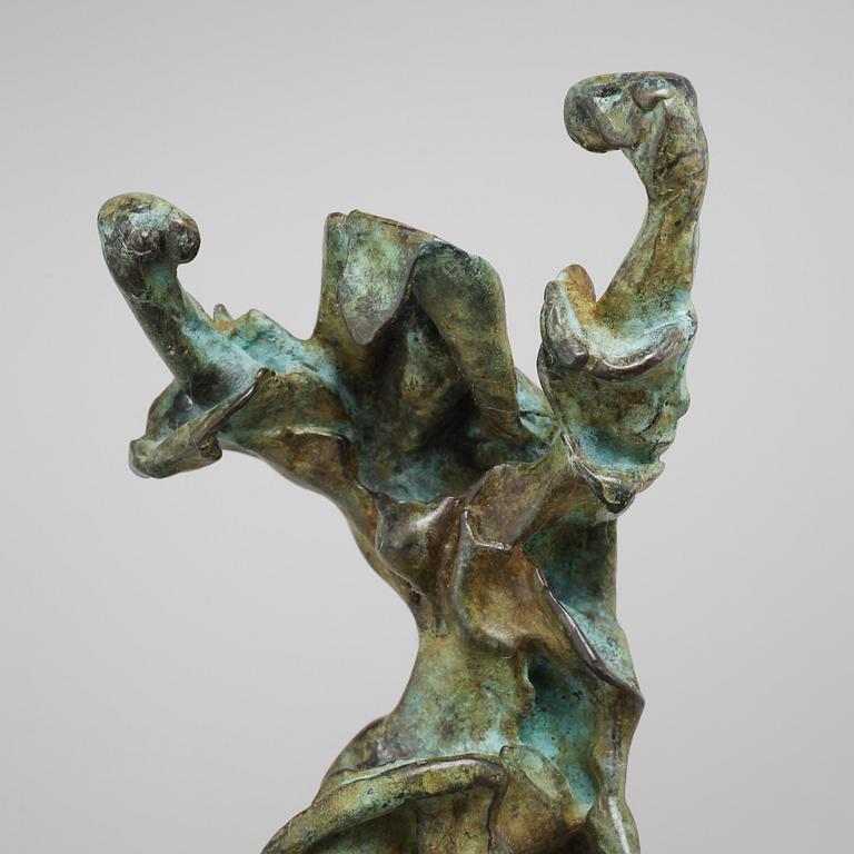 a bronze sculpture, signed and numbered 176/300.