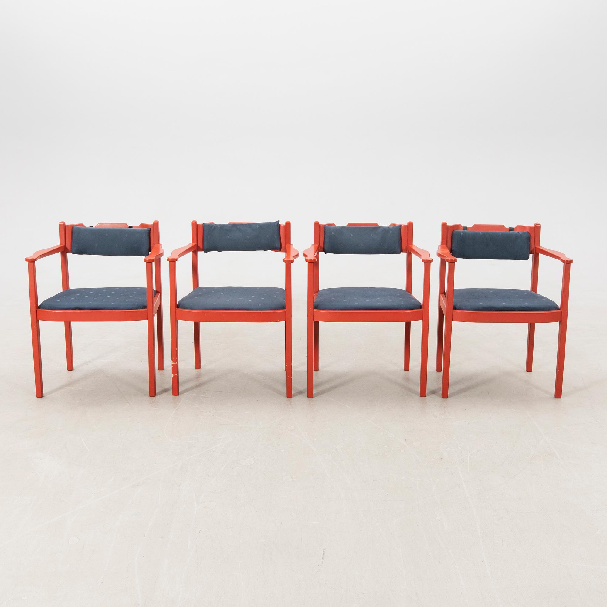 Armchairs, 4 pcs, second half of the 20th century, Boman Oy Finland.