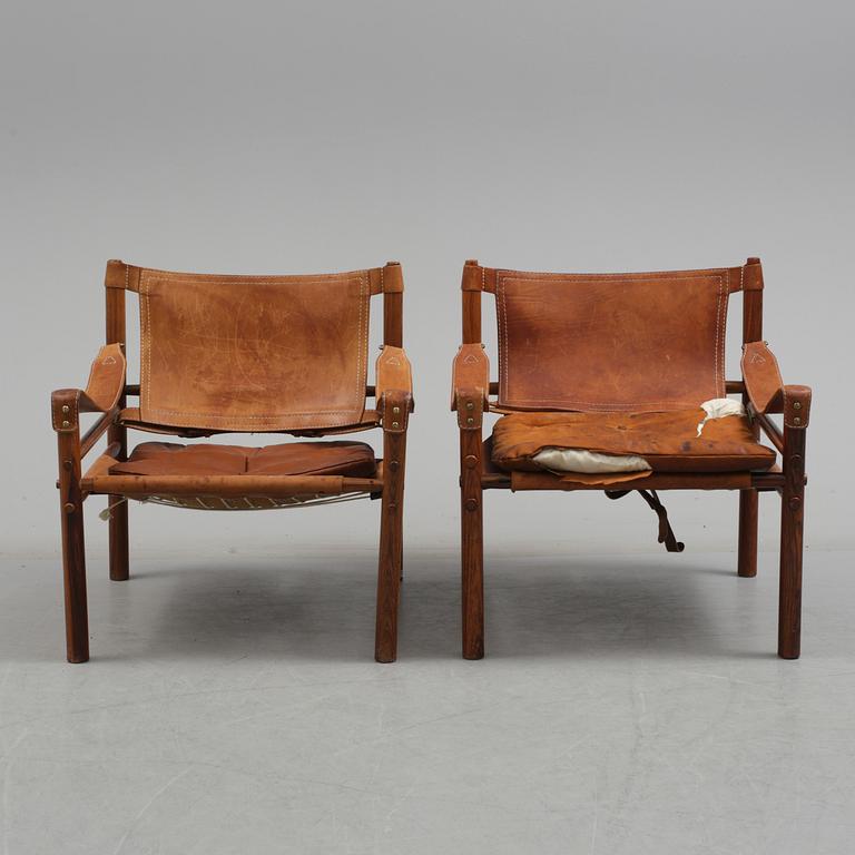 ARNE NORELL, fåtöljer, ett par, "Sirocco", Norell möbel, 1960/70-tal.