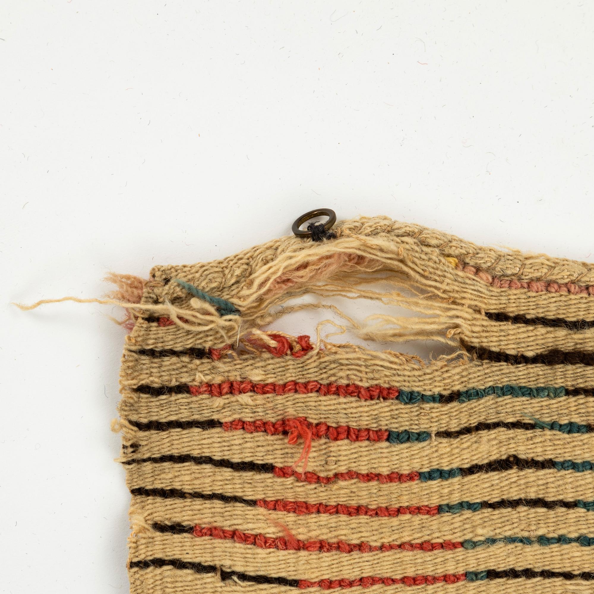 A bed cover, knotted pile, ca 182,5 x 138 cm, Sweden - Finland, dated 1787.