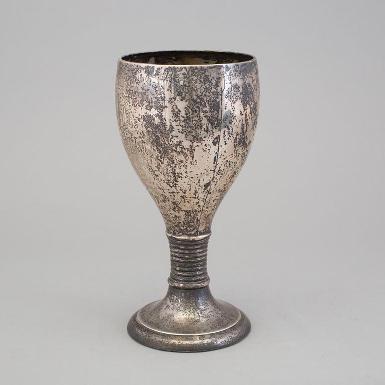 A SWEDISH SILVER CUP, dated 1901.