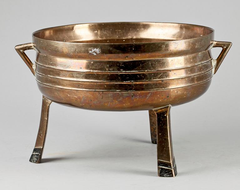 GRYTA, mässing, 1700/1800-tal.