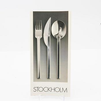 Hélène Backlund, cutlery, 72 pcs "Stockholm" for Boda Nova, 1980s/90s.