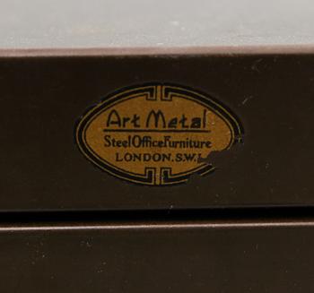 ARKIVSKÅP, Art metall Steel Office Furniture, London, 1900-talets mitt.