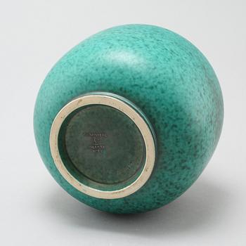 WILHELM KÅGE, vas, stengods, "Argenta", Gustavsberg, 1900-talets mitt.