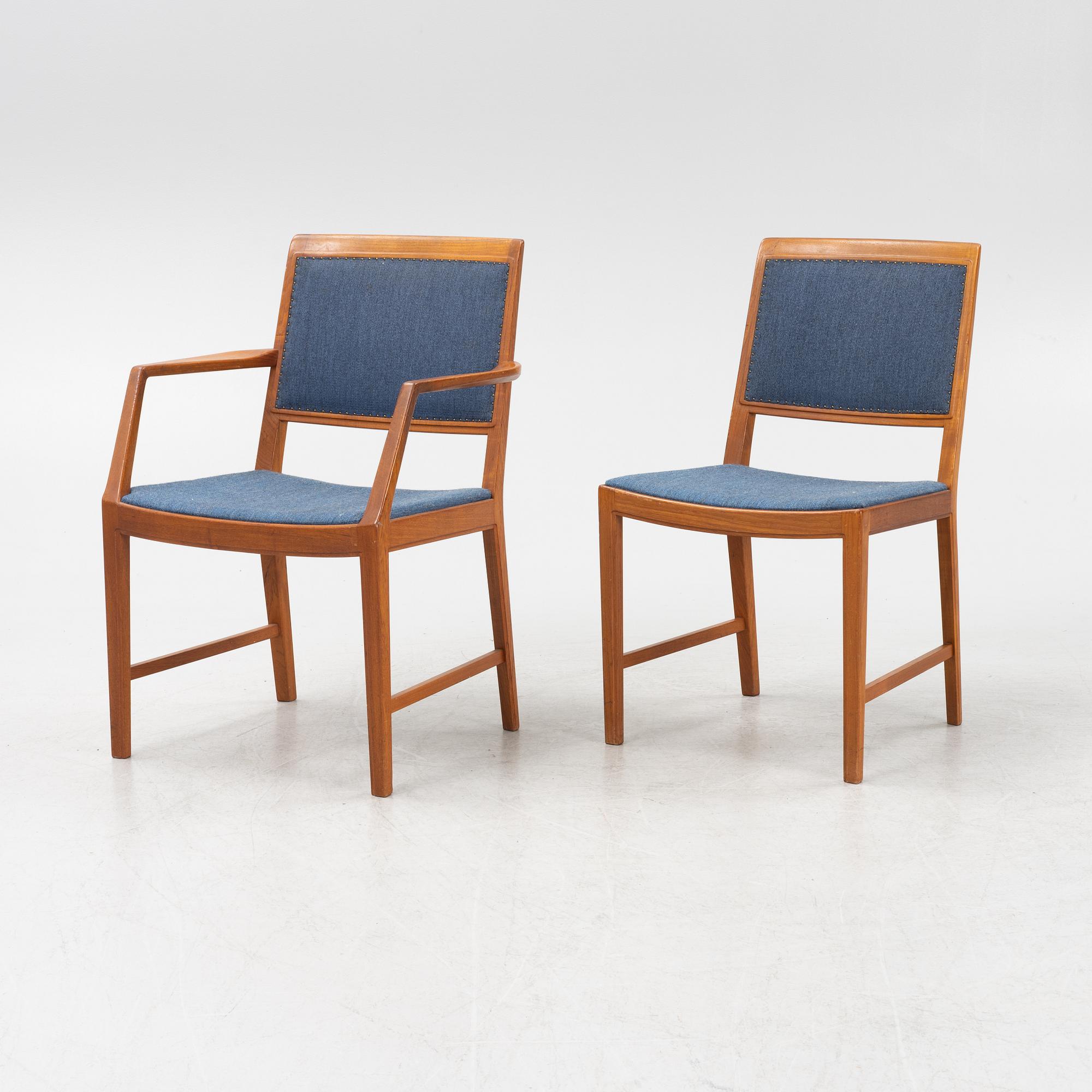 Bertil Fridhagen, a set of 14 chairs, Bodafors, 1960's.
