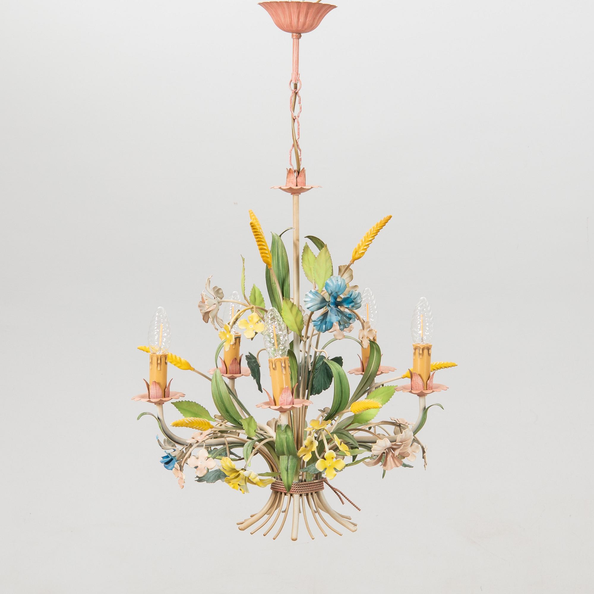 Taklampa Italien 1900-talets andra hälft.