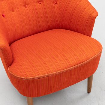 Carl Malmsten, a 'Lillasyster' easy chair for OH Sjögren, second half of the 20th Century.