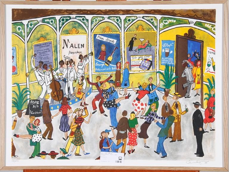 LANG, MARIKA. Färglitografi, sign o numr 139/290.