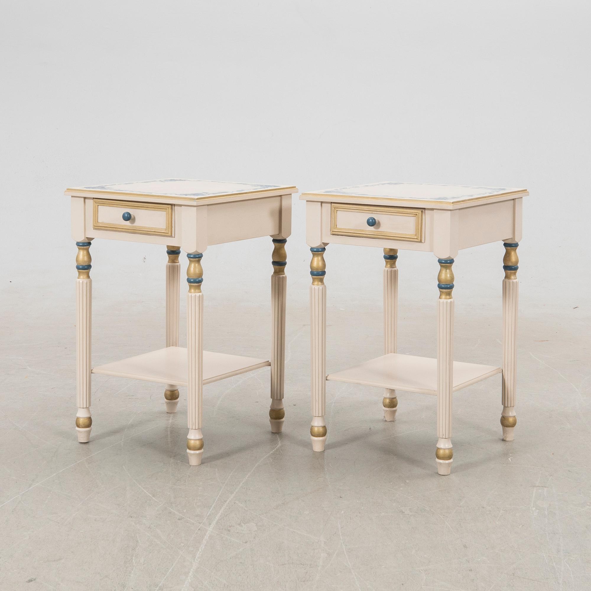 Sängbord, 1 par, 1900-/2000-tal.