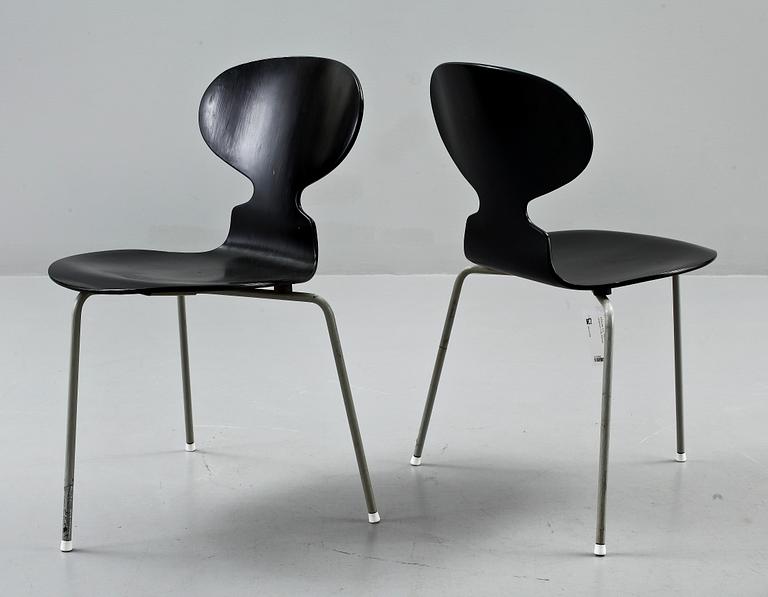 STOLAR, 4 st, "Myran", Arne Jacobsen, Fritz Hansen, 1950/60-tal.