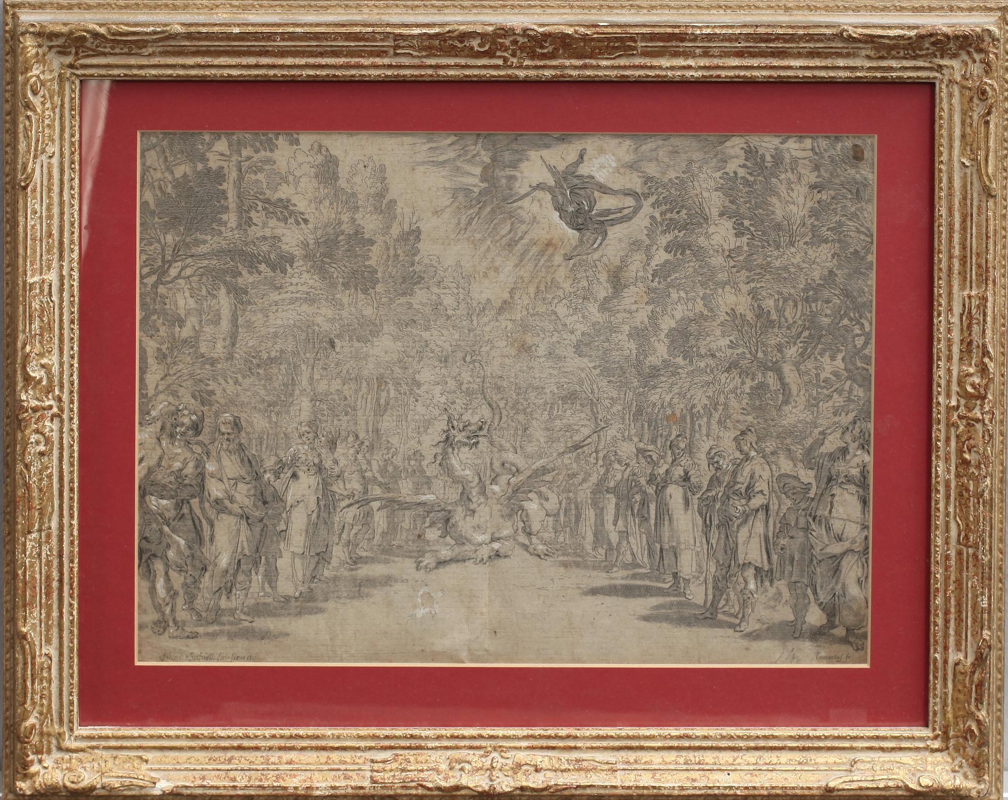 KOPPARSTICK, efter Bernardo Bourntalenti, 1700-tal.