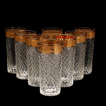 GLAS, 8 st, omkr sekelskiftet 1900.