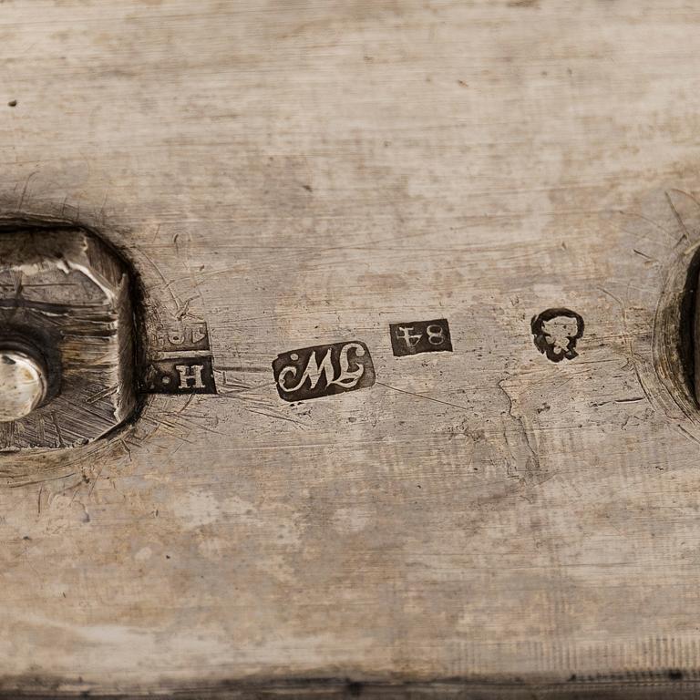 Jacob Wiberg, brödkorg, silver, Moskva 1836.