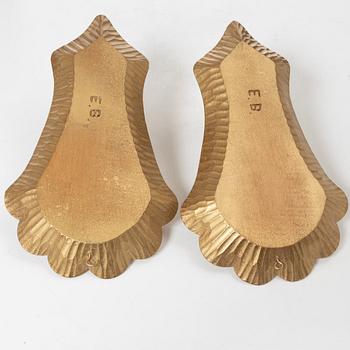 Wall sconces, a pair, 20th century.