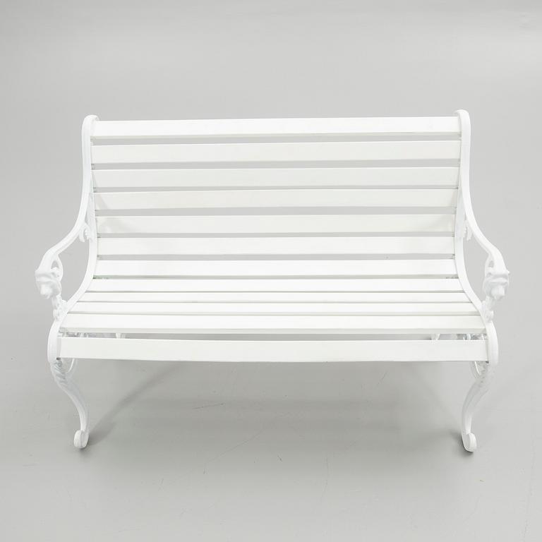 Garden bench, 20th century.
