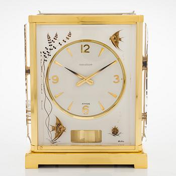 Jaeger-LeCoultre, Atmos, "Black Fish Marina", table clock, 23 x 18 x 13 cm.