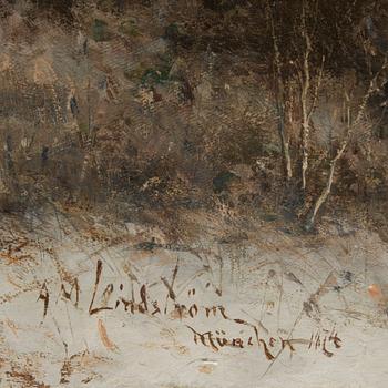 ARVID MAURITZ LINDSTRÖM, olja på duk, sign o dat München 1874.