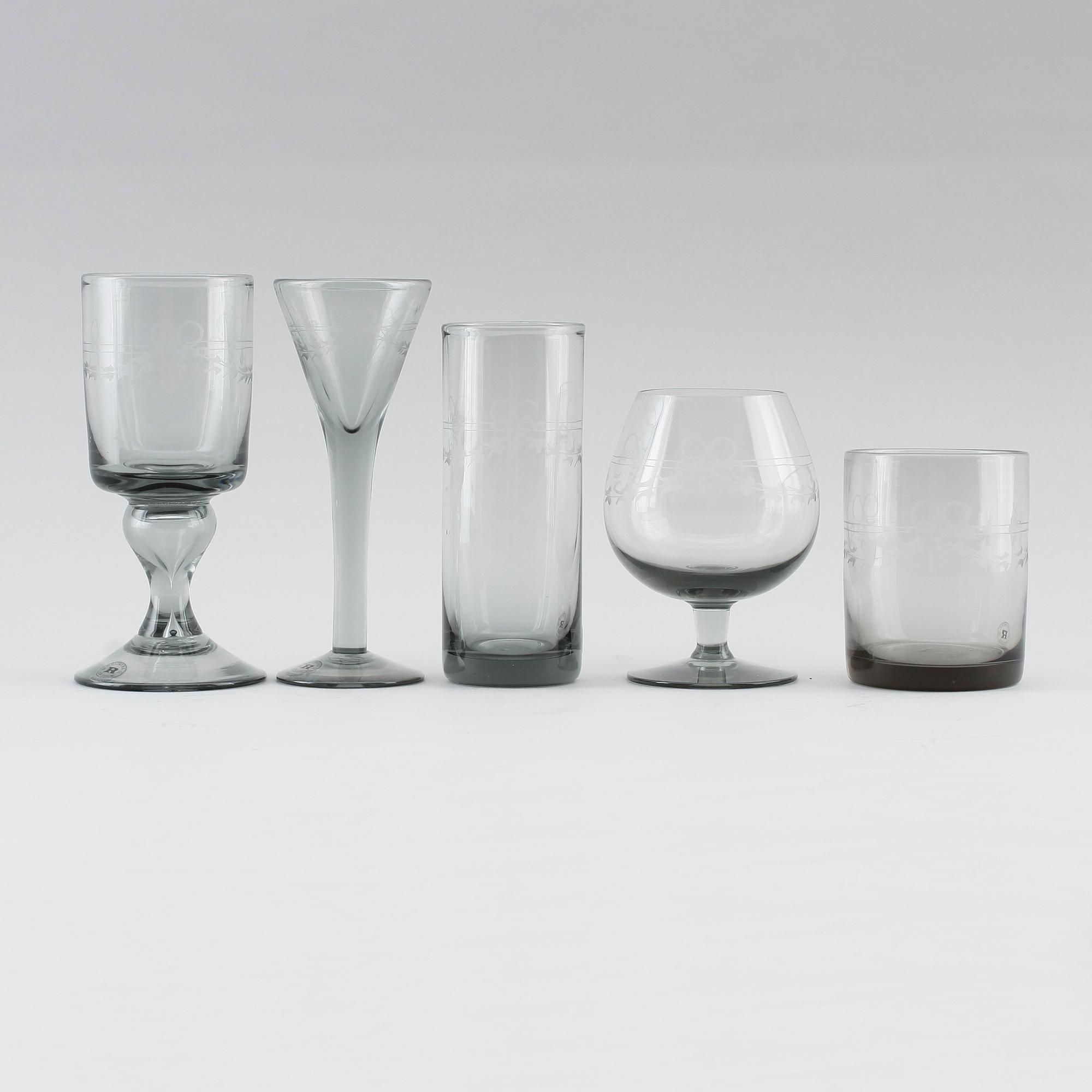 SERVISGLAS, 25 st, "Antik", Reijmyre.