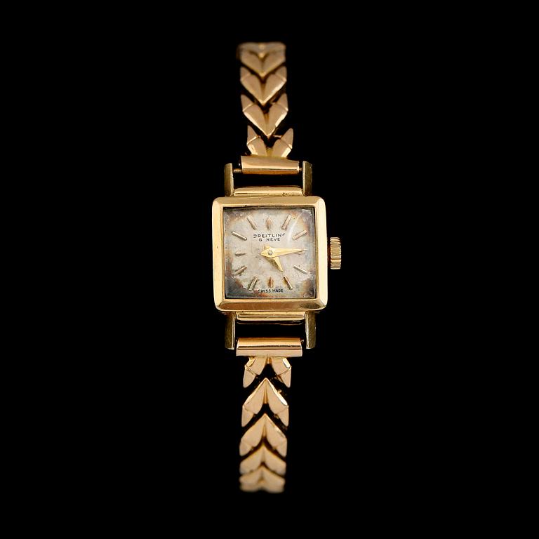 DAMARMBANDSUR, Breitling, 18K guld, 1930-/40-tal. Total vikt ca 16 g.