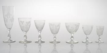 A 84-piece 'Savoy' glasswear, 1940s.