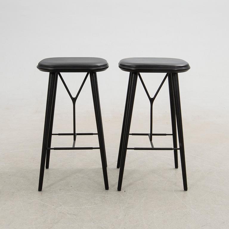 Space Copenhagen, barstolar, 6 st, "Spine", Fredericia, Danmark, 2019.