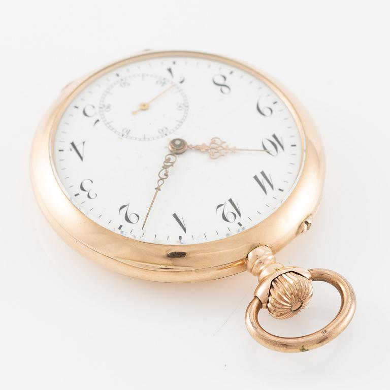 IWC, pocket watch, hunter, 49.5 mm.