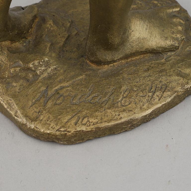 GUSTAF NORDAHL, sculpture, bronze, signed and dated -49. Numbered ?/10.