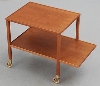 A Josef Frank mahogany tea trolley by Svenskt Tenn.