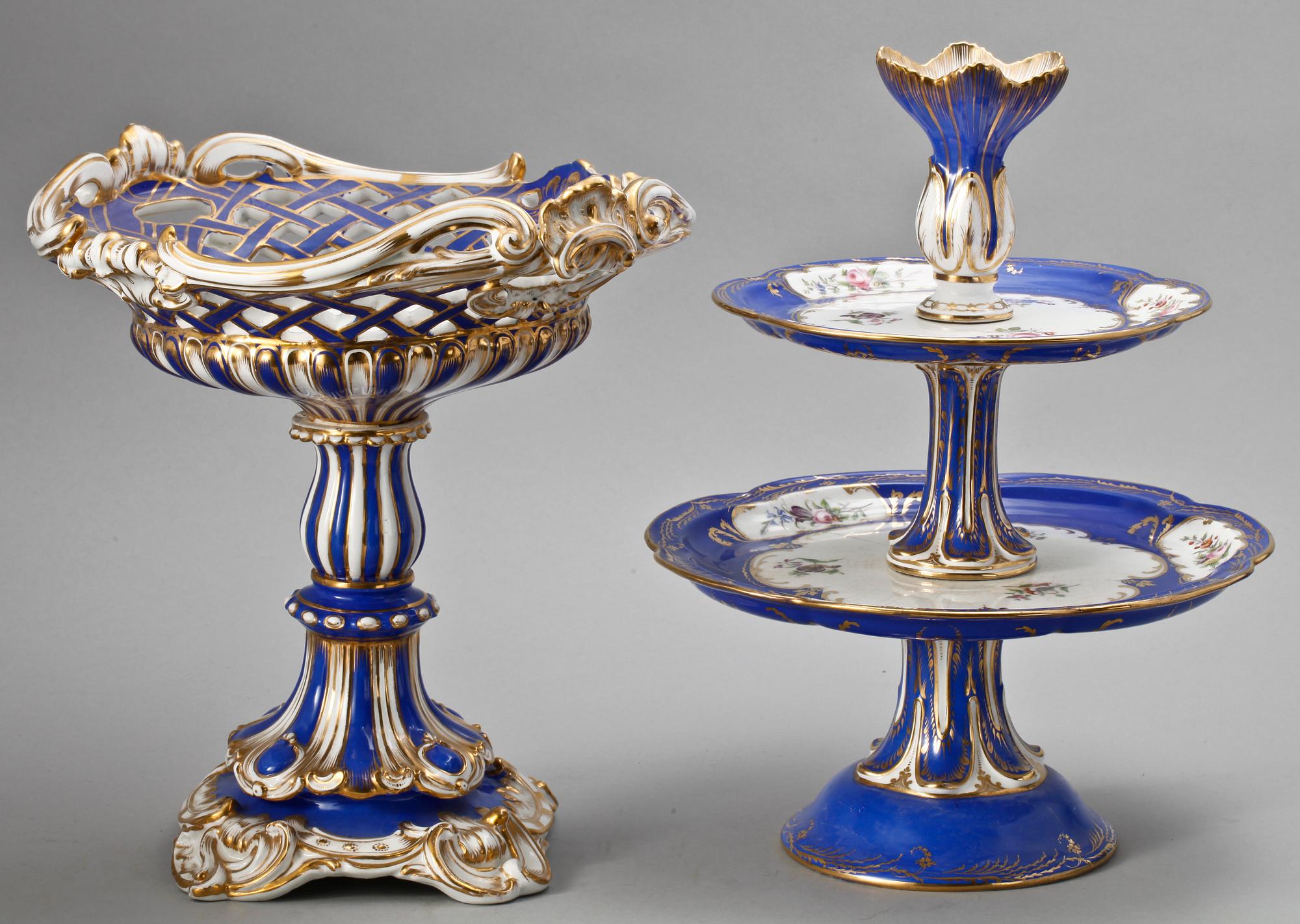 SERVISDELAR, 35+1 st, porslin, 1800-talets senare hälft.