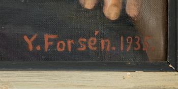 Yrjö Forsén, öljy kankaalle, signeerattu ja päivätty 1935.