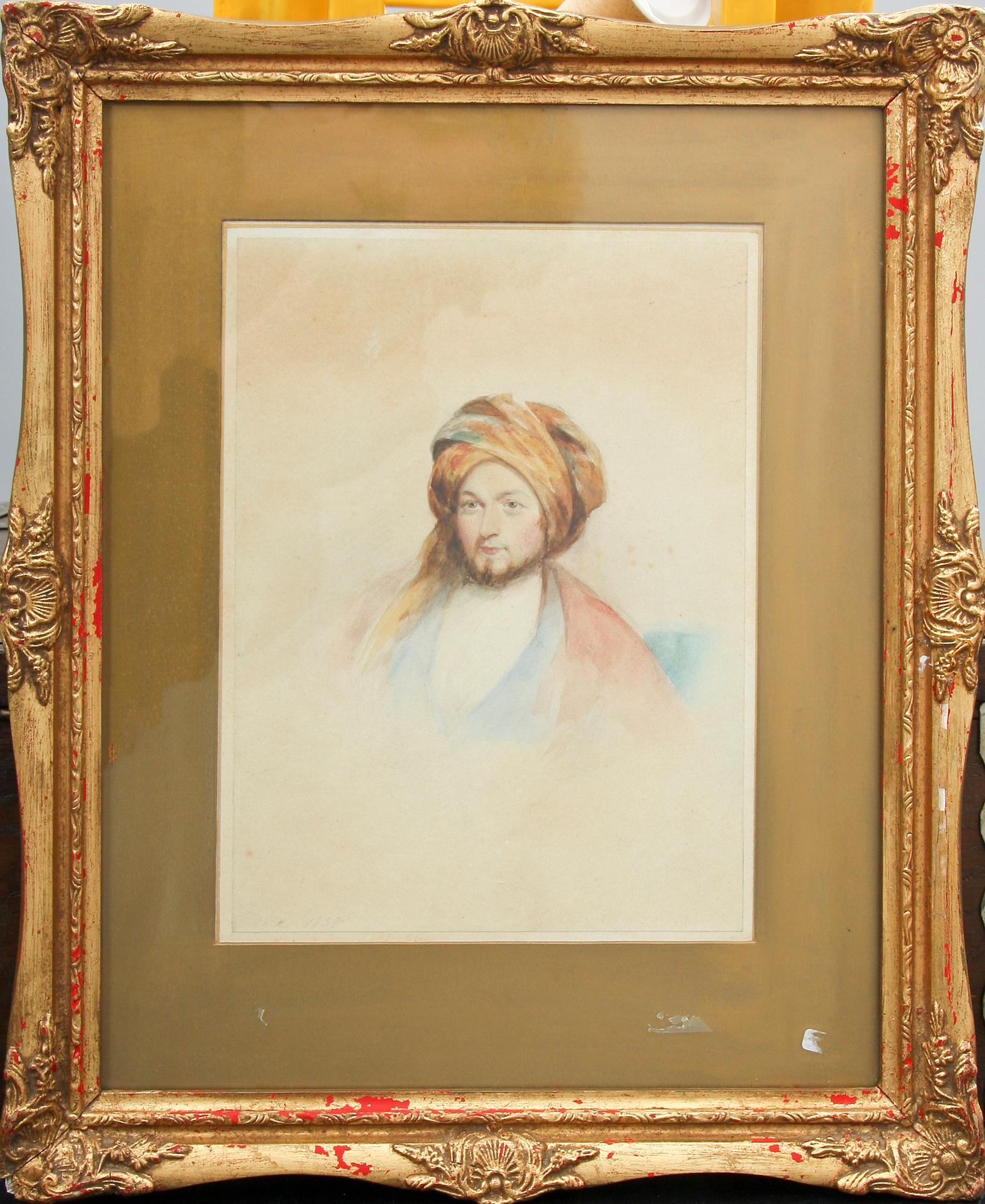 OKÄND KONSTNÄR, akvarell, England, otydligt sign o dat- 1838.