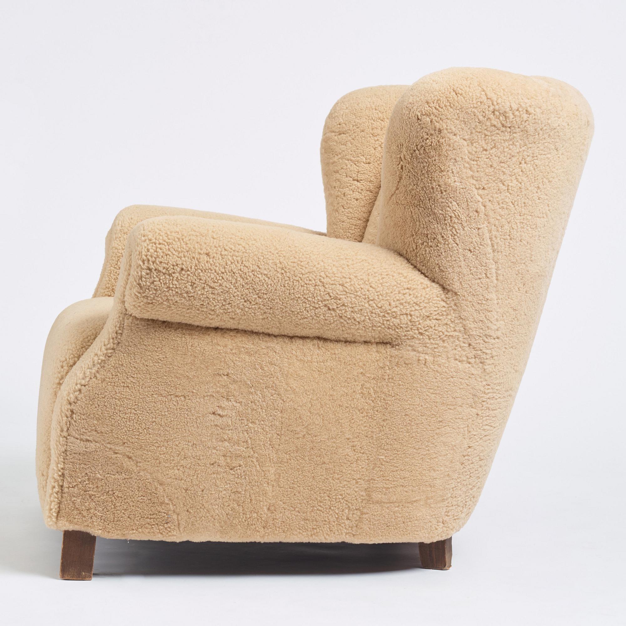 Fritz Hansen, fåtölj modell "1518", Danmark 1940-tal.