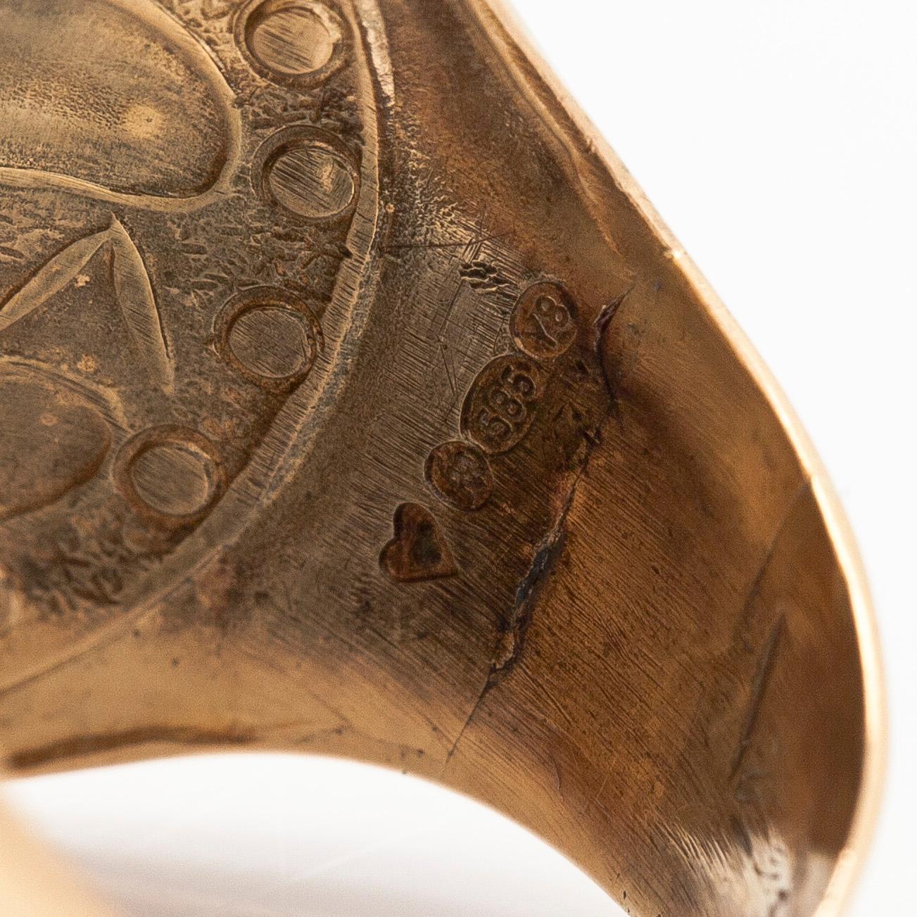 Kalevala Koru, a "Ring from Perniö", 14K gold, Helsinki 2000.