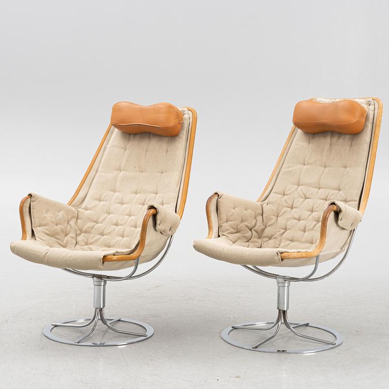 Bruno Mathsson, armchairs, a pair of "Jetson Match Flax".