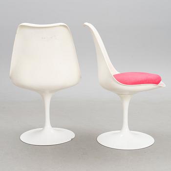 Three Tulip Armless Chairs by Knoll.