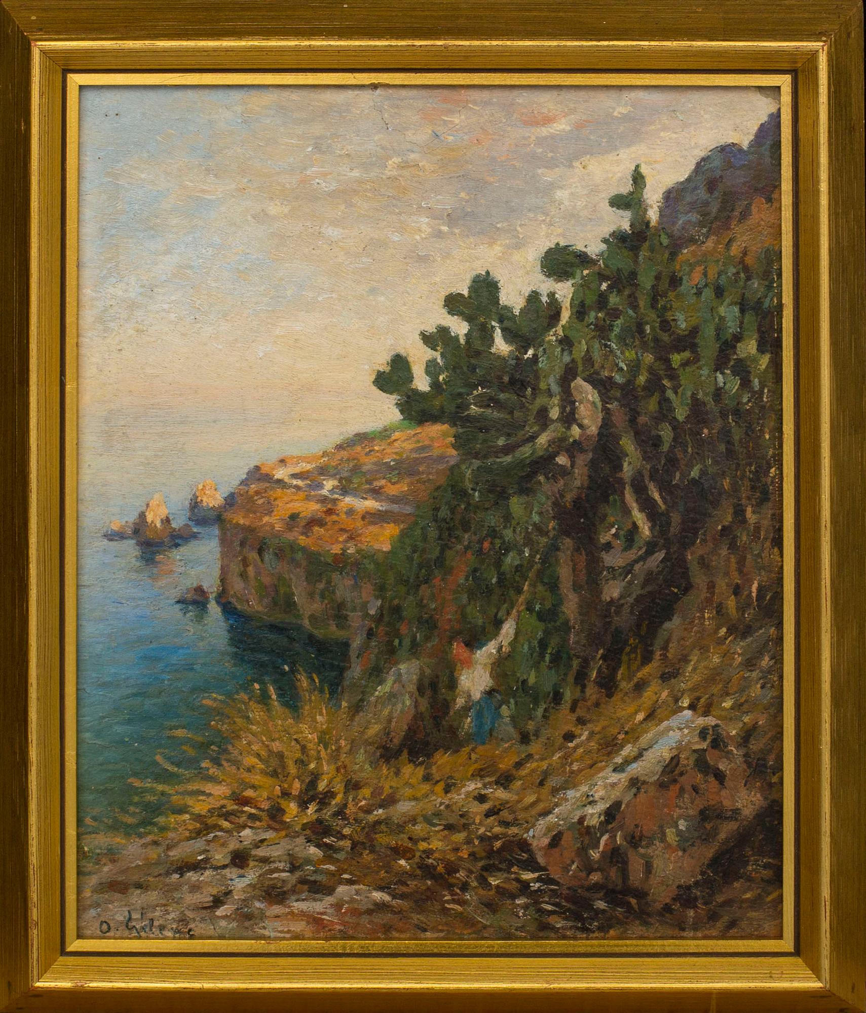 OTTO GELENG, oil on canvas, signed.