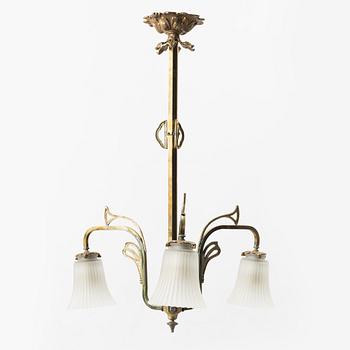 Jugend/Art Nouveau, Ceiling lamp, early 20th century.