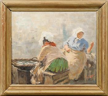 SÖREN CHRISTIAN BJULF, olja på duk, signerad.