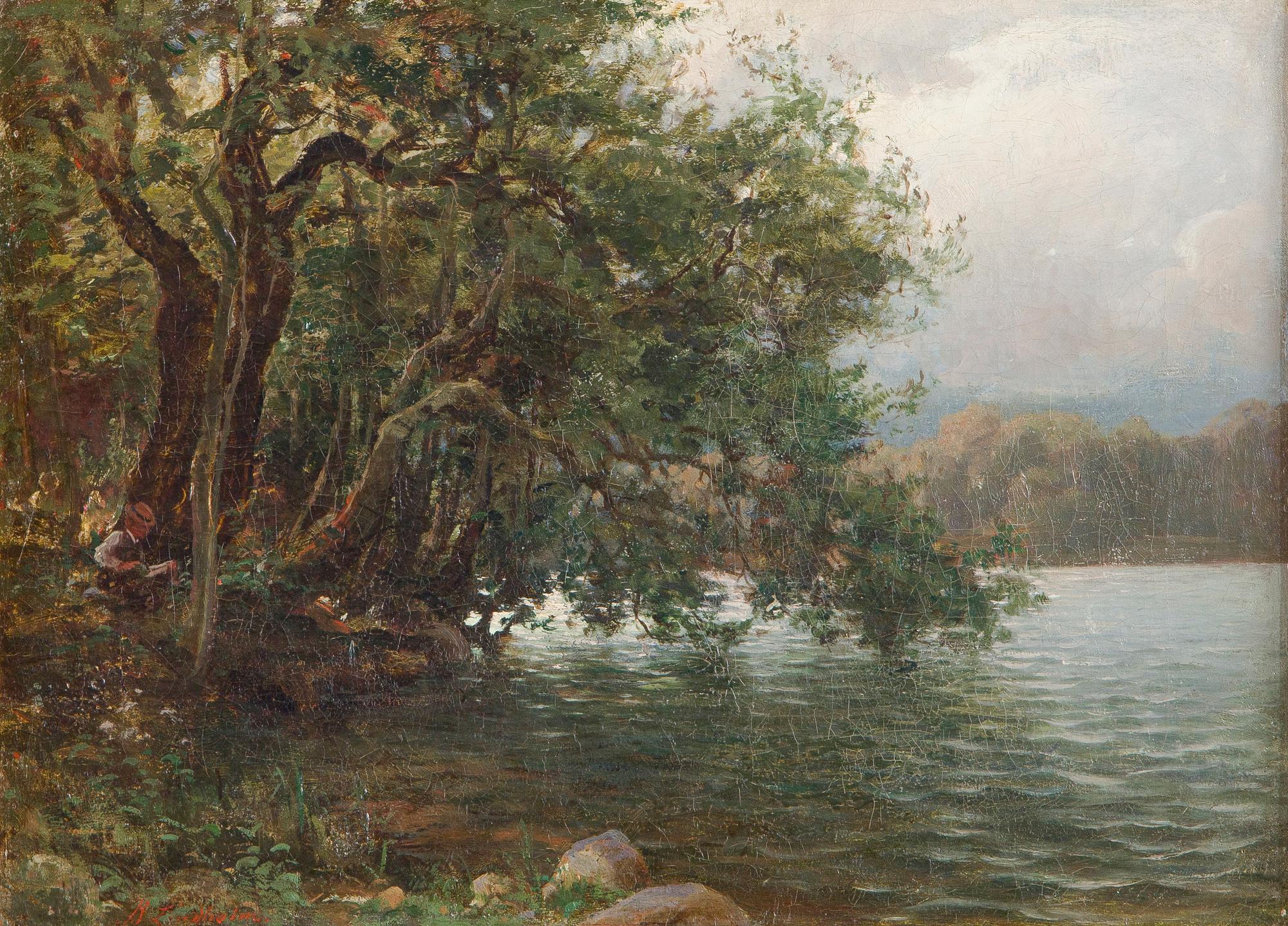 Berndt Lindholm, Man vid skogstjärnen.