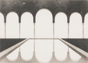 PENTTI LUMIKANGAS, aquatint and dry point, signed and dated 1977, numbered 61/70.