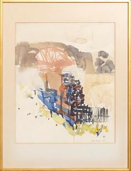 Arne Isacsson, watercolour signed and dated 1970.