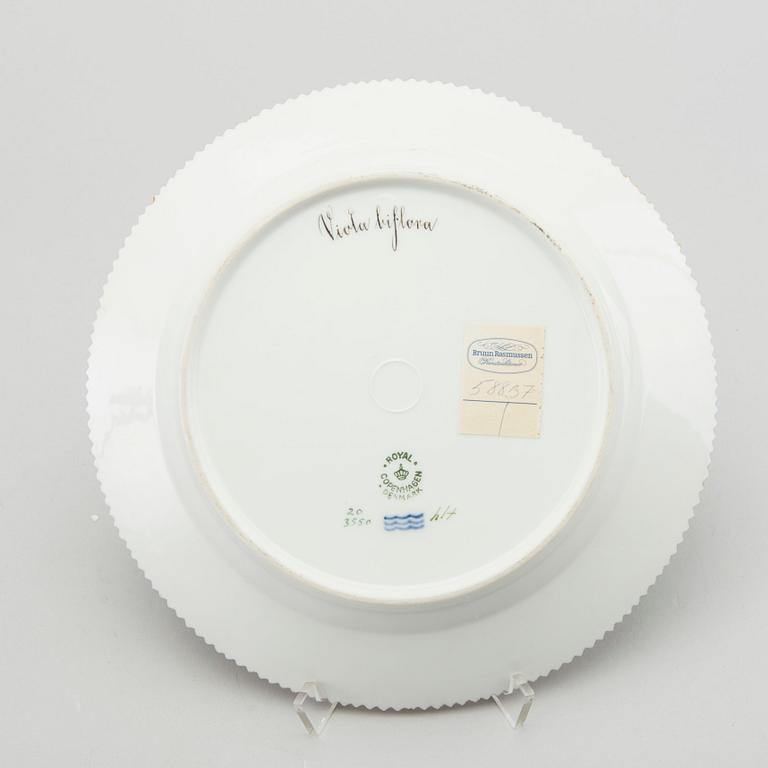 A Royal Copenhagen Flora Danica porcelain plate.