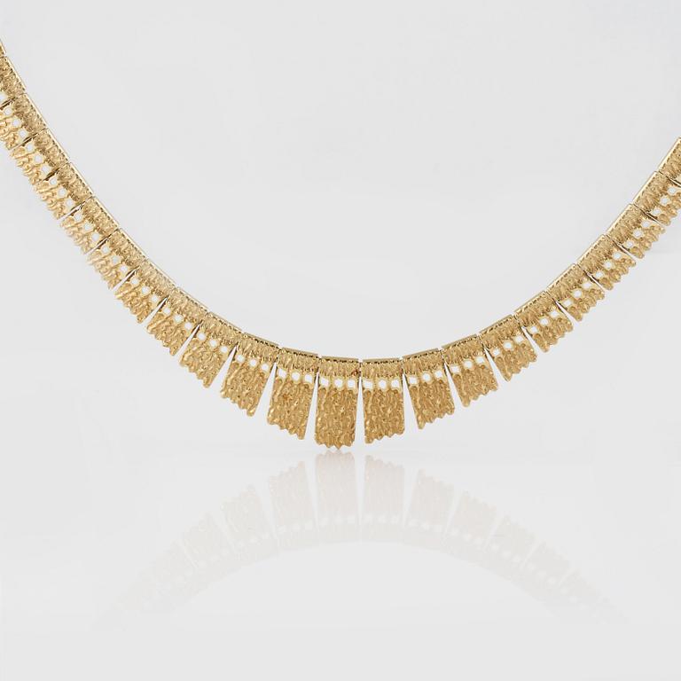 COLLIER, 14K guld, utländska stämplar. Vikt 22,3 gram.