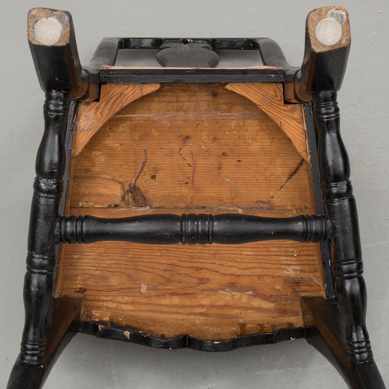 STOLAR, ett par, barockstil, 1800-tal.