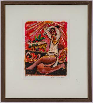 Theo Tobiasse, lithographs in colours, signed 69/150.